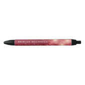 Diep Rode Bokeh Modeboetiek Zwarte Inkt Pen (Voorkant)