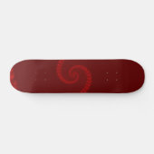 Diep Rode Dubbele Spiraal Skateboard (Horizontaal)