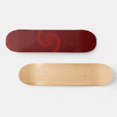 Diep Rode Dubbele Spiraal Skateboard (Horizontaal)