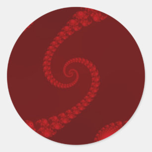 Diep Rode Dubbele Spiraal Stickers