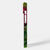 Diep Rode en Witte Bloemen Kunst Telefoonhoesje Case-Mate iPhone Case (Achterkant / Links)
