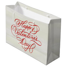Diep Rode Gelukkige Valentijnsdag Calligraphy