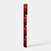 Diep Rode Gestikte Rijke Dimensionale Details iPhone 15 Case (Rechterkant)