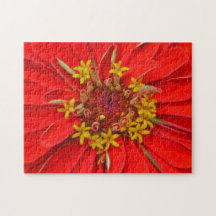 Diep Rood Bloem Close-up Bloemen Puzzel