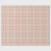 Diep rood en houtskool traditionele tartan cadeaupapier (Vlak)