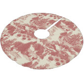 Diep rood en kerst-winter met crème Wonderland Kerstboom Rok (Gekanteld)