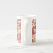 Diep rood en kerst-winter met crème Wonderland Porselein Kop (Achterkant)