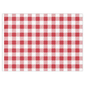 Diep rood en wit elegant patroon tafelkleed (Voorkant (Horizontaal))