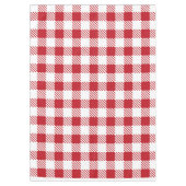 Diep rood en wit elegant patroon tafelkleed (Voorkant)