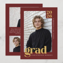 Diep rood gouden moderne minimalistische foto afst
