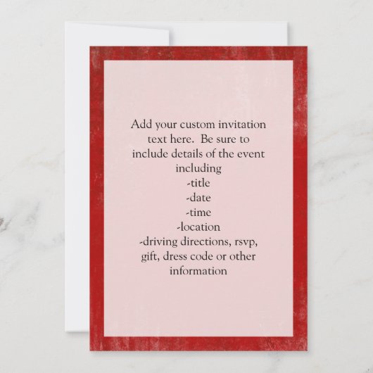  diep rood, kalm houden en doorgaan kaart (Achterkant)