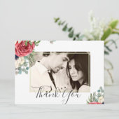 Diep rood marineblauw bloemig eucalyptus groen bru (Staand voorkant)