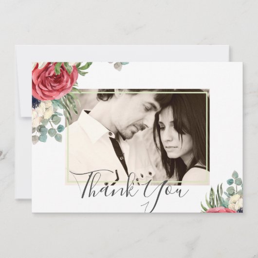 Diep rood marinebloem eucalyptus groenwerk bruilof (Voorkant)