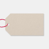 Diep rood met herfststemming cadeautags cadeaulabel (Achterkant Horizontaal)