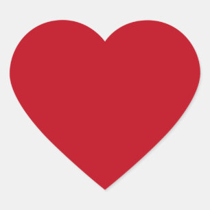 Diep rood romantisch liefde hart gevormd sticker