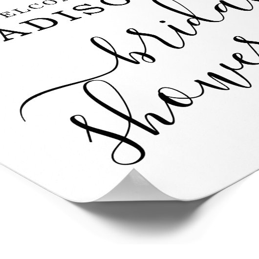 Diep rood rozen bloemstuk bruiloft bruidsshower bo poster (Hoek)