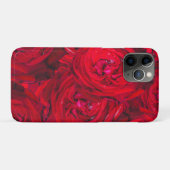Diep rood rozen patroon Case-Mate iPhone case (Achterkant (horizontaal))