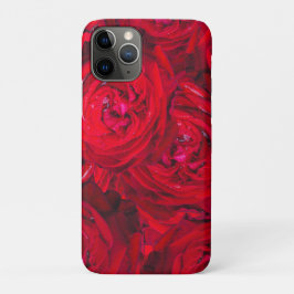 Diep rood rozen patroon Case-Mate iPhone case