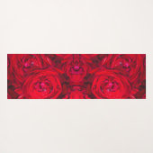 Diep rood rozen patroon yogamat (Achterkant (horizontaal))