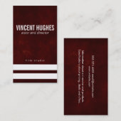 Diep rood / / Stripes Visitekaartje (Voorkant / Achterkant)