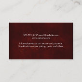 Diep rood / / Stripes Visitekaartje (Achterkant)