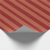 Diep rood vintage gestyled cadeaupapier (Hoek)
