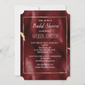 Diep rood zuidwest runderleer kaart (Voorkant)