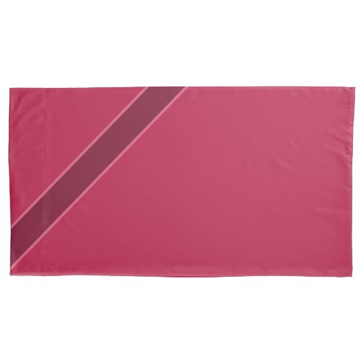 Diep Roos en Bourgogne Kussensloop (Voorkant-Links)