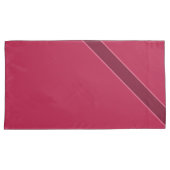 Diep Roos en Bourgogne Kussensloop (Voorkant-Rechts)