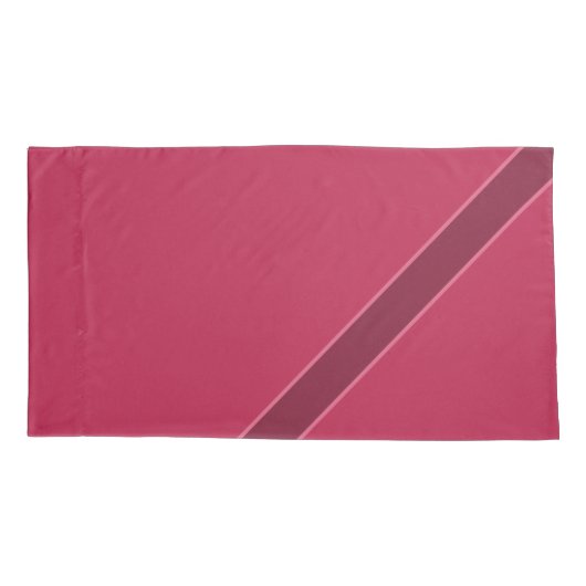 Diep Roos en Bourgogne Kussensloop (Achterkant-Links)