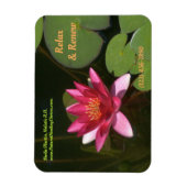 Diep Roos-gekleurd Visitekaartje van Lily Magnet Magneet (Verticaal)