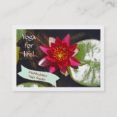 Diep Roos Gekleurde Lotus Bloesem  Visitekaartje (Voorkant)
