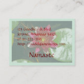 Diep Roos Gekleurde Lotus Bloesem  Visitekaartje (Achterkant)