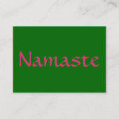 Diep Roos Gekleurde Lotus Bloesem  Visitekaartje (Achterkant)