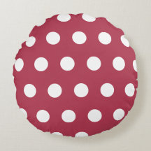 Diep Roos Wit Geometrisch Polka Dots Patroon