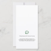 Diep Roze Baby Jongen Shower Mobiele eKaartje Aankondiging (Achterkant)