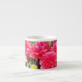 Diep Roze Dahlias Espresso Mok (Voorkant)