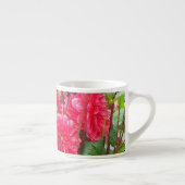 Diep Roze Dahlias Espresso Mok (Rechts)