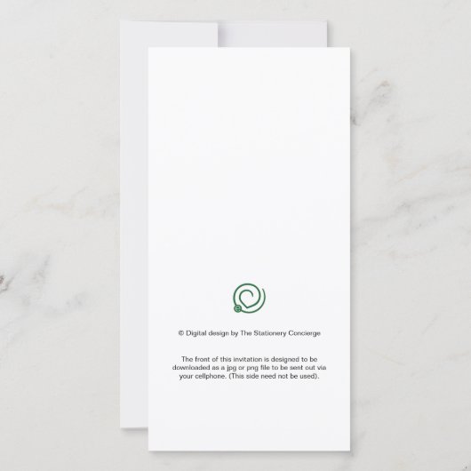 Diep Roze Feestelijke Uitnodiging voor de Komst va (Achterkant)