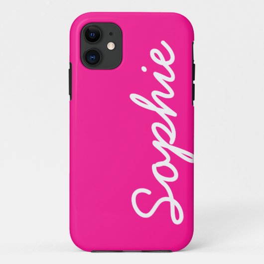 Diep roze  Feminine iPhone 5 Hoesje (Achterkant)