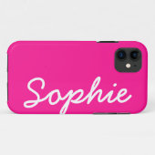 Diep roze  Feminine iPhone 5 Hoesje (Achterkant (horizontaal))