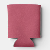 Diep roze gestructureerd draaiend patroon blikjeskoeler (Achterkant)