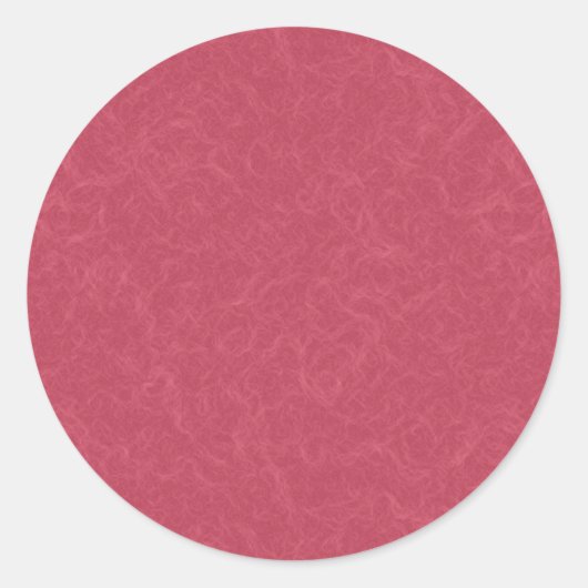 Diep roze gestructureerd draaiend patroon ronde sticker (Voorkant)
