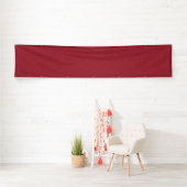 Diep roze gestructureerd draaiend patroon spandoek (Insitu)