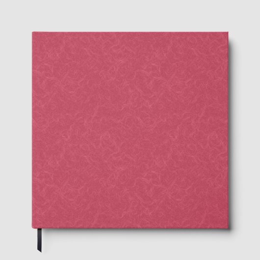 Diep roze gestructureerd wervelend patroon gastenboek (Voorkant)