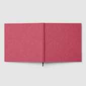 Diep roze gestructureerd wervelend patroon gastenboek (Volledig)