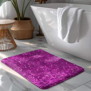 Diep Roze Glam Nep Glitter Patroon Badmat