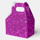 Diep Roze Glam Nep Glitter Patroon Bedankdoosjes (Achterkant)