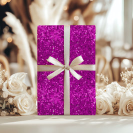 Diep Roze Glam Nep Glitter Patroon Cadeaupapier