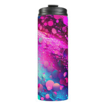 Diep Roze Holografische Glitter Thermische Tumbler